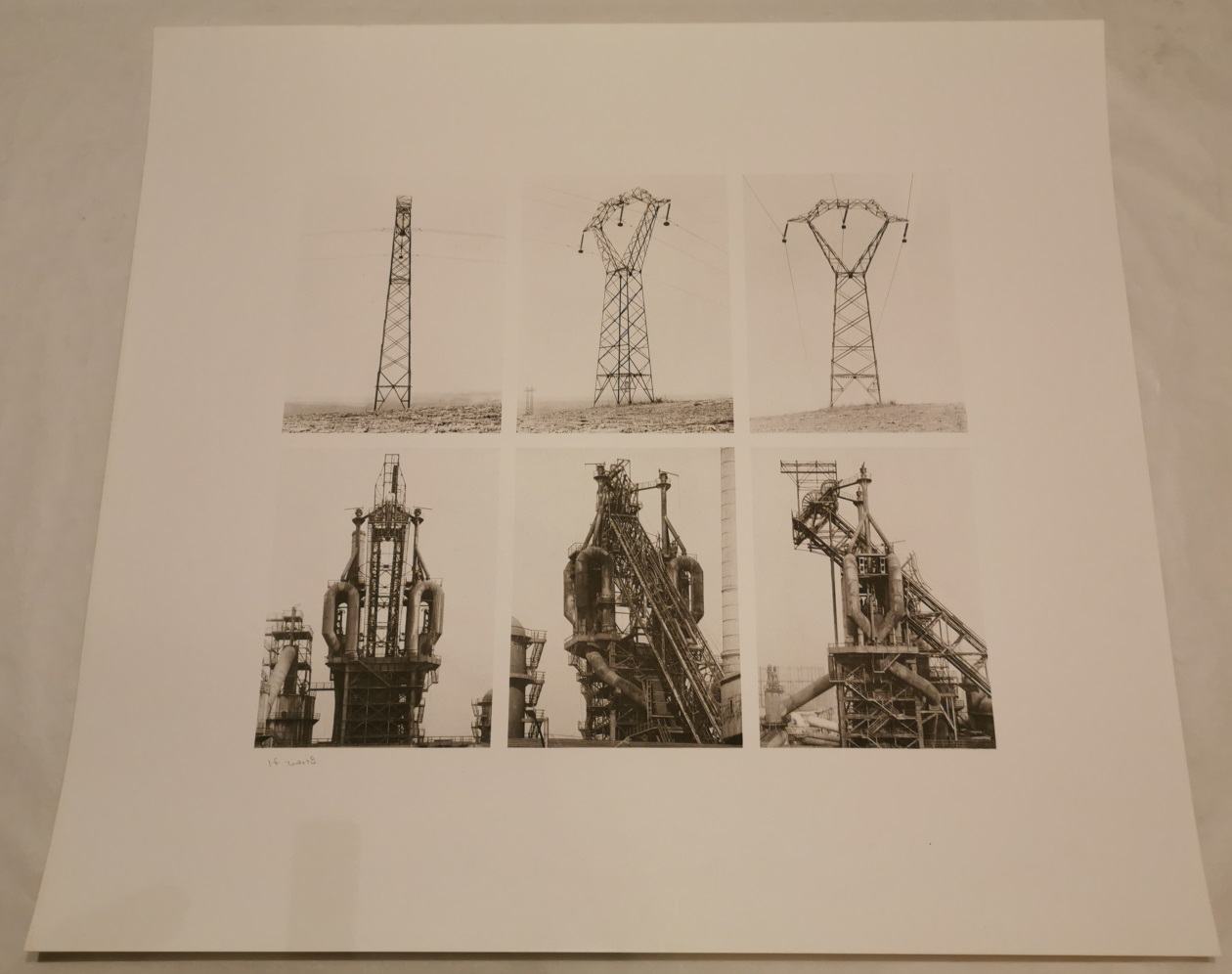 Bernd & Hilla Becher Hochspannungsmast und Fördertürme