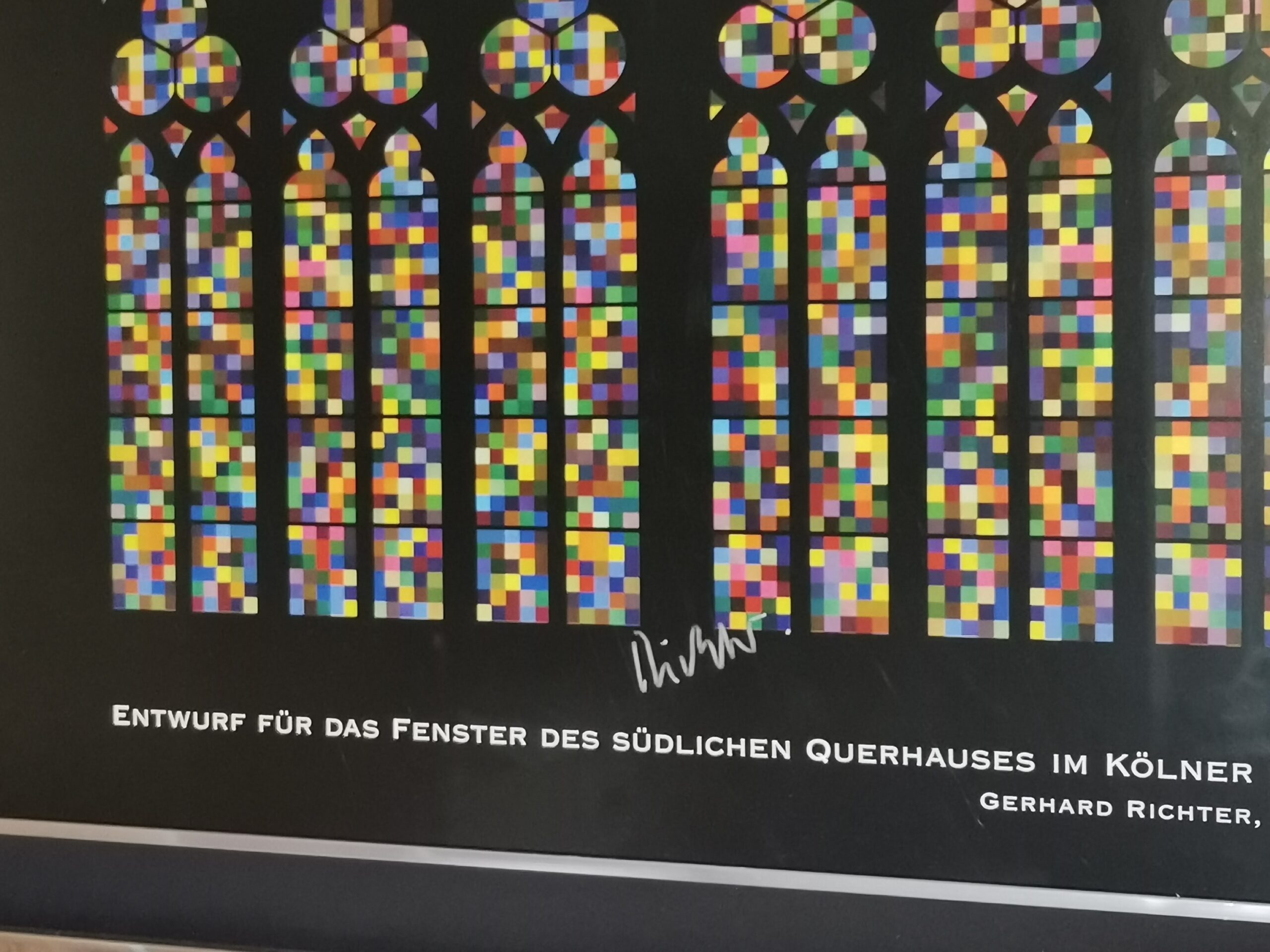 Gerhard Richter Domfenster Signatur