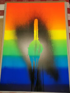 otto Piene rainbow detail