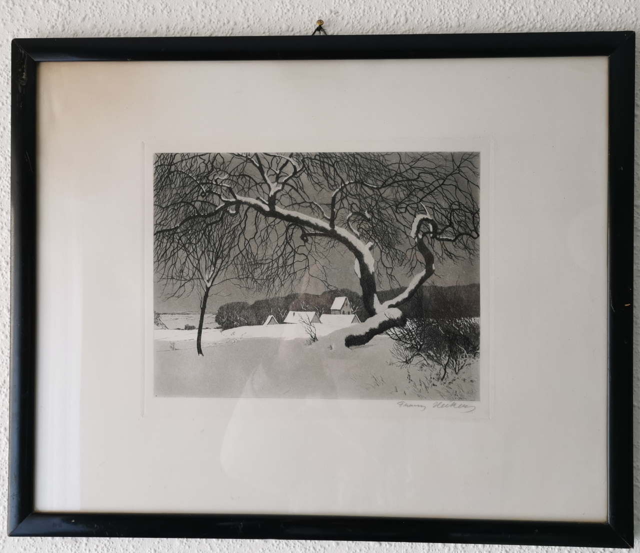 franz hecker winter mit baum